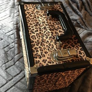 Caboodle leopard print makeup case